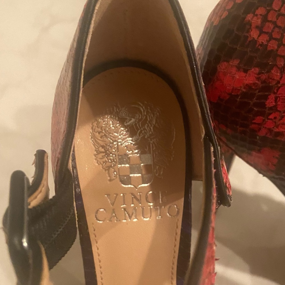 Vince Camuto Retro Python Heels - Picture 7 of 10
